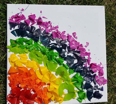 Melted Crayon Art Ideas For Kids