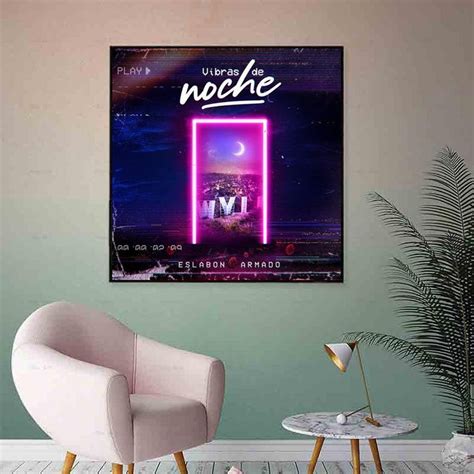 Eslabon Armado Vibras De Noche 2020 Album Cover Canvas Poster Etsy