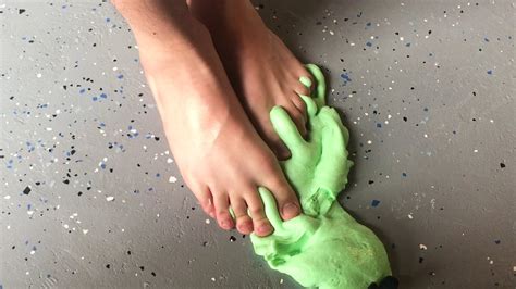 Asmr Most Satisfying Slime Video With Feet Youtube