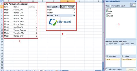 Cara Membuat Rumus Pivot Excel Gini Caranya