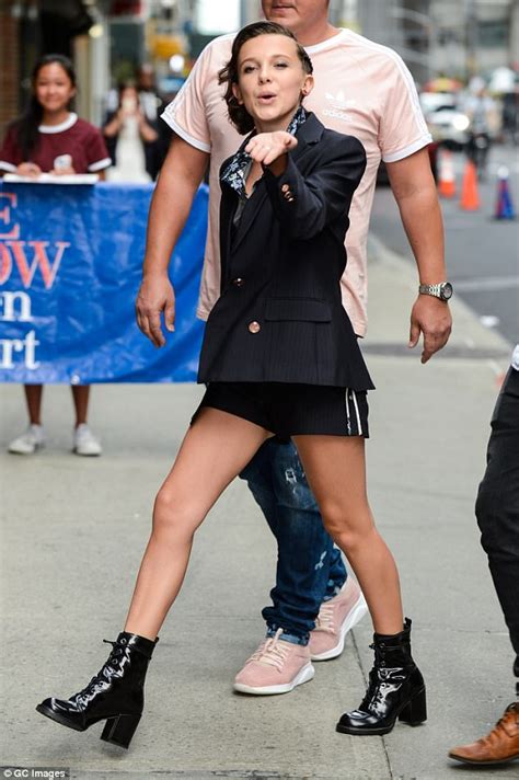 Maybe you would like to learn more about one of these? Millie Bobby Brown heads to The Late Show in New York ...