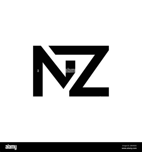 Initial Letter Nz Logo Design Vector Template Creative Abstract Nz