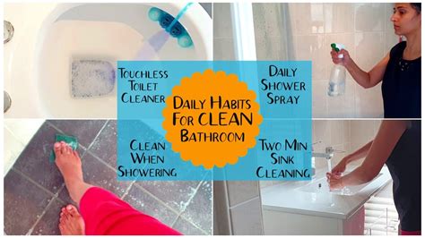 Daily Habits For A Clean Bathroom Tips On How To Maintain A Clean