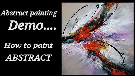 Painting Acrylic Abstract Demo How To Paint Abstract