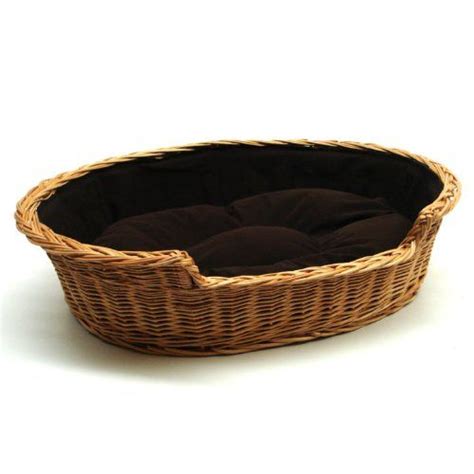 Prestige Wicker Dog Bed Basket Small Dark Basket Dog Bed Wicker