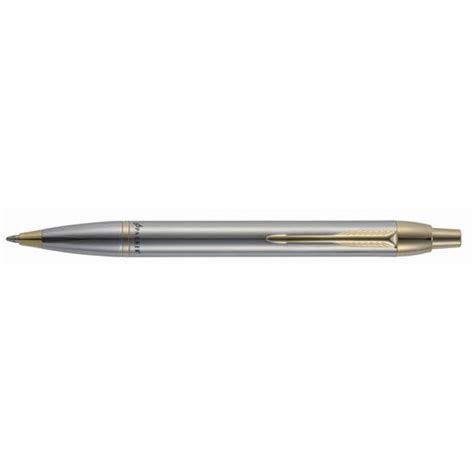 Parker Im Stainless Steel Gold Trim Ballpoint Pen Pen Ballpoint Pen