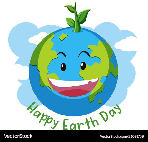 Happy Earth Day Concept Royalty Free Vector Image