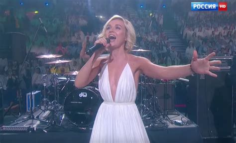 polina gagarina in kazan a million voices — but just one white dress wiwibloggs
