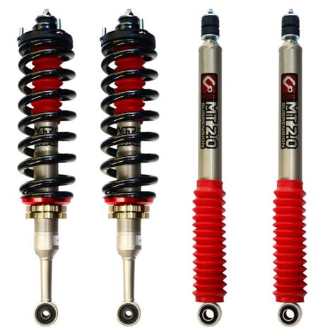 Carbon Offroad Mt20 4 Shock Set With Adjustable Front Coilovers To