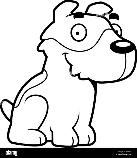 Cartoon Dog Jack Russell Terrier Black And White Stock Photos And Images