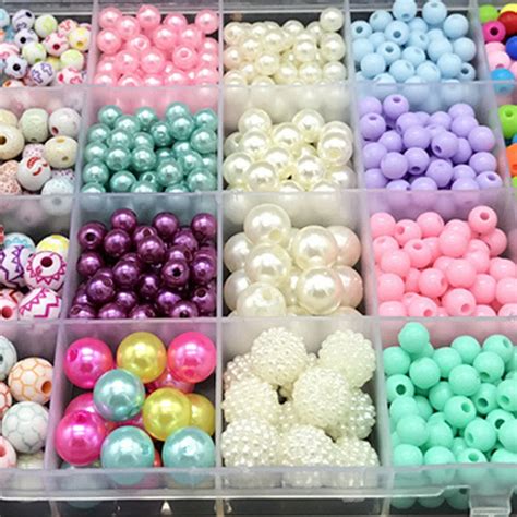Handmade Beading Childrens Diy Colorful Beads Toy Classic Jewel Beads