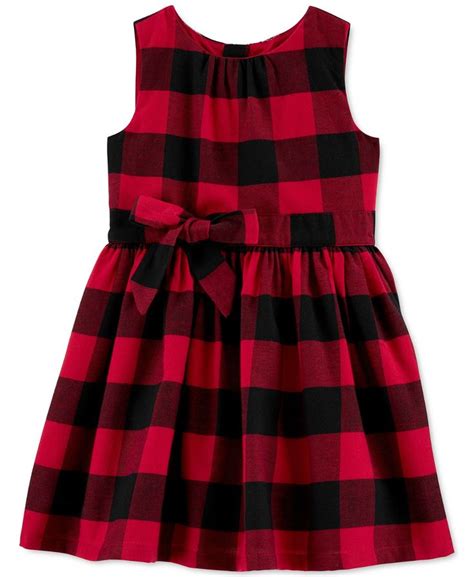 Carters Toddler Girls Buffalo Check Dress And Reviews Dresses Kids