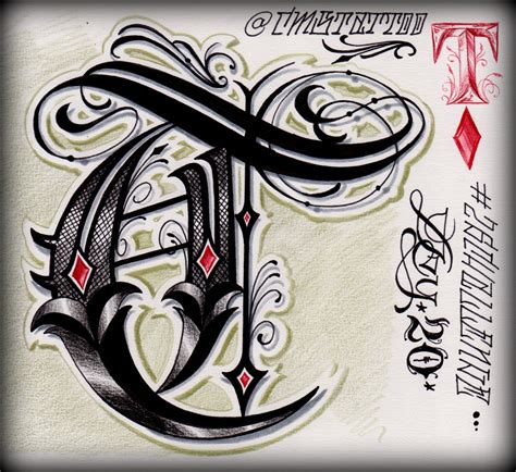 26 Challenge. Letter T. Chicano Letters. Escrita. Caligrafia Maldita