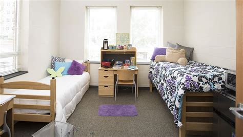 The bed does not face face the door, which creates walking room and a nice flow. Ingels Hall | UK Housing