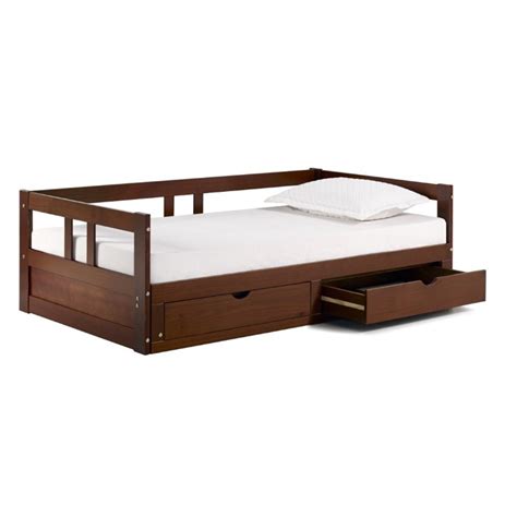 Alaterre Furniture Melody Twin To King Extendable Day Bed With Storage