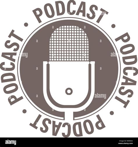 Plano Simple Grabación De Podcast Podcasting Icono O Símbolo Con