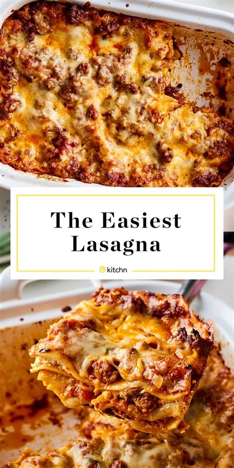How To Make The Easiest Lasagna Ever Recipe In 2020 Easy Lasagna Recipe Easy Lasagna Recipes