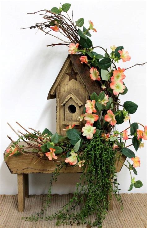 Birdhouse Floral Arrangements Country Floral Incorporated Into
