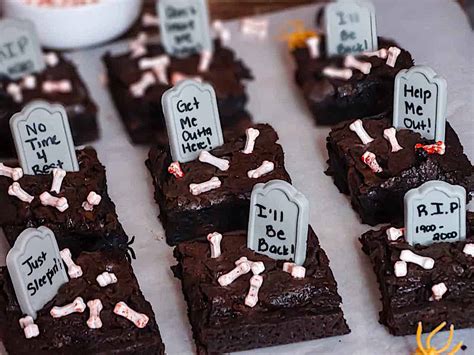Halloween Graveyard Brownies My Mini Chefs