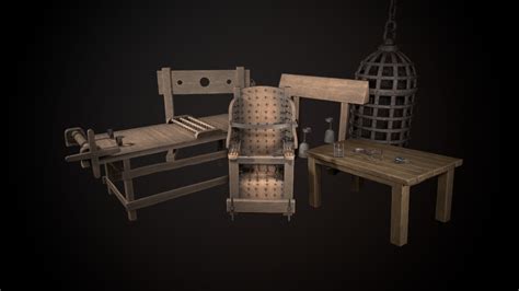 3d Model Torture Devices Pack Vr Ar Low Poly Cgtrader