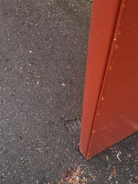 This Door Has Rubbed A Groove Into The Asphalt Rmildlyinteresting