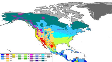 Köppen Climate Classification Central America Map North America Map
