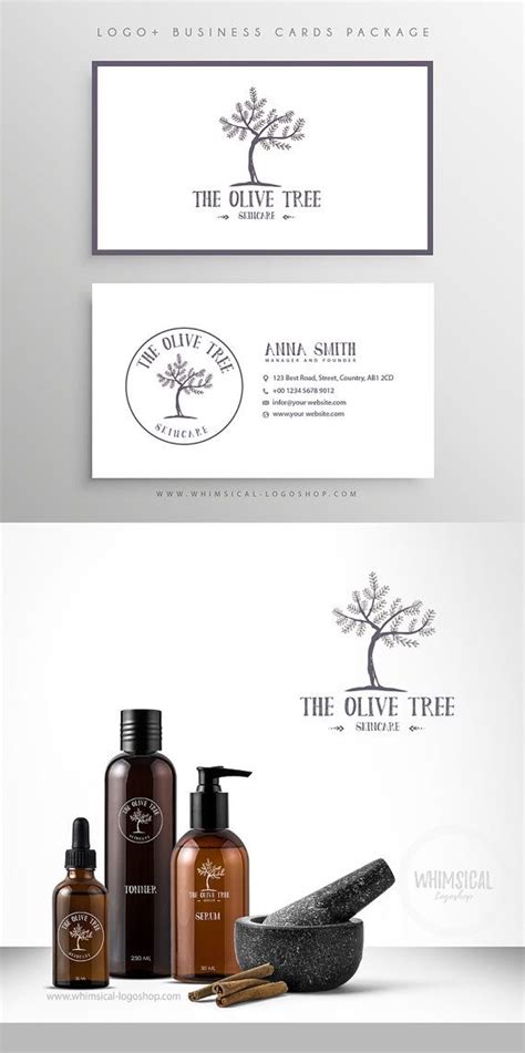 Skin care makes up approximately 37 percent of the cosmetics market. Logo + businesscard package sketchy olive tree branding Simple Elegant Sticker design skincare ...