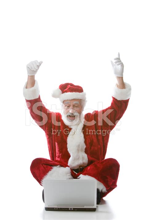 Santa Shouts Woohoo Stock Photo Royalty Free Freeimages