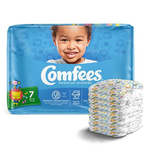 Comfees Baby Baby Diaper Size 7 Over 41 Lbs Cmf 7 80 Ct
