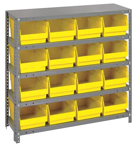 Quantum Storage Systems 36 In X 12 In X 39 In 1 Sided Bin Shelving