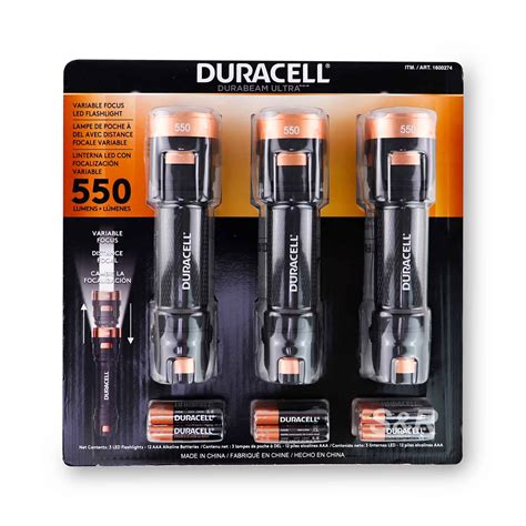 Duracell Durabeam Ultra Variable Focus 550 Lumens Led Flashlight 1 Set