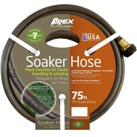 Great savings & free delivery / collection on many items. Apex 1/2 in. Dia x 75 ft. Soaker Water Hose-1030 75 - The ...