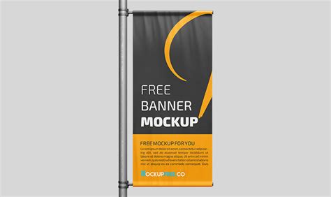 Free Vertical Outdoor Banner Mockup Free Psd Templates