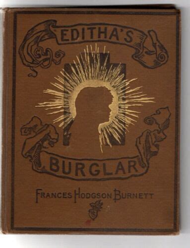 Antique 1890 Book By Frances Hodgson Burnett Edithas Burglar