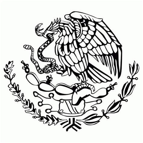Showing 12 coloring pages related to mexican flag. Mexican Flag Emblem Coloring Page - 2019 Open Coloring Pages