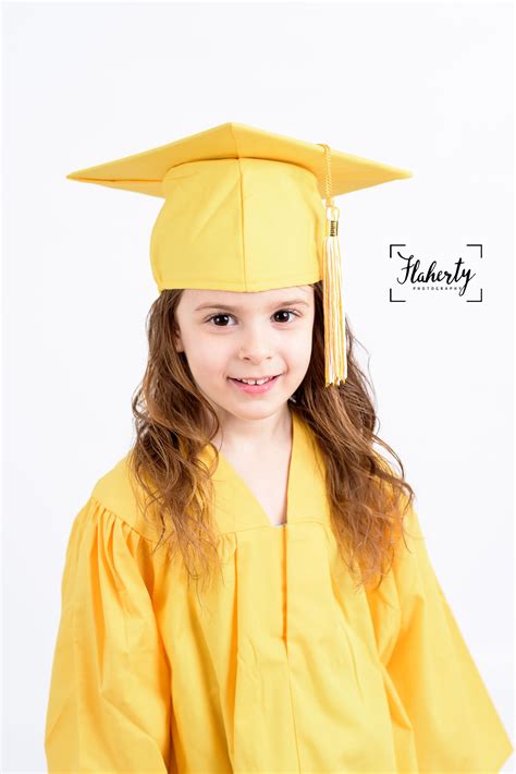 Preschool Kindergarten Graduation Cap And Gown Photo Session Cap And