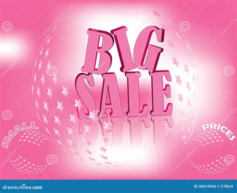 Pink Big Sale Banner For Business Stock Vector Illustration Of Pink