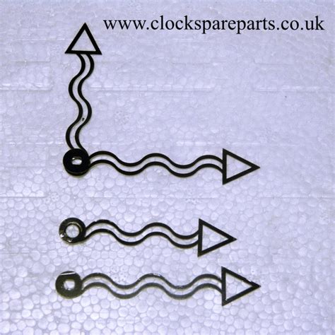 70mm Black Wavy Euroshaft Clock Hands Buy Clock Spare Parts Online