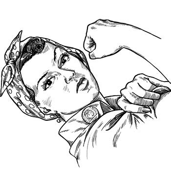 Rosie The Riveter Drawing At GetDrawings Free Download