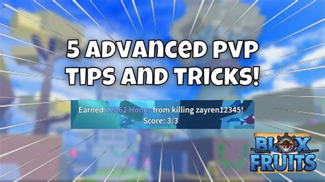 5 Advanced Pvp Tips And Tricks Blox Fruits Youtube