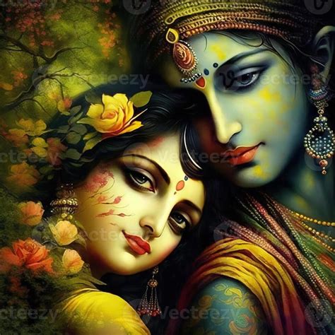 Radha Krishna Lord Krishna Radha Krishna Painting With Colorful