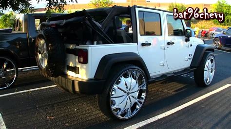 Самые новые твиты от unlimited_24/7(@unlimited_h247): White Jeep Wrangler Unlimited X on 30" Rockstarr Wheels - 1080p HD - YouTube
