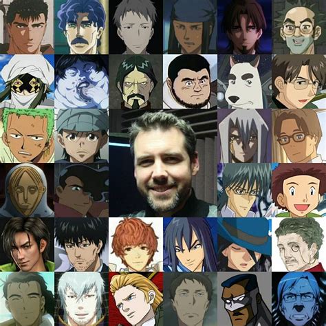 An Image Of Many Different Avatars In The Same Photo With One Man Smiling