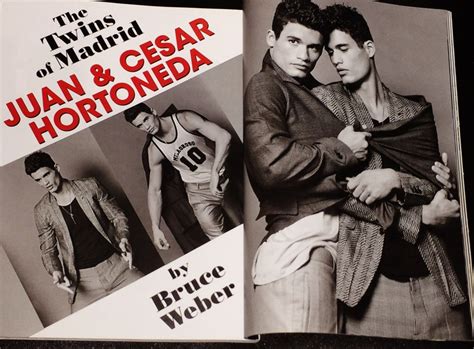 Bruce Weber Twins Of Madrid Juan And Cesar Hortoneda 10 Pages Fashion
