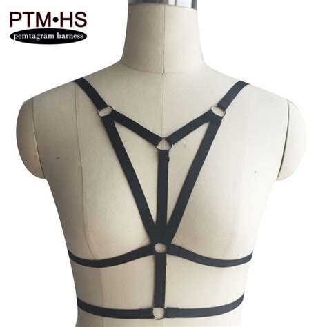 buy women s sexy harness lingerie belt bondage body harness cage bra black