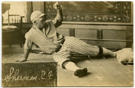 Baseball Player In Sliding Pose Newton Kansas Kansas Memory