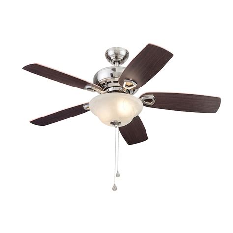 Harbor Breeze Sage Cove 44 In Satin Nickel Led Indoor Ceiling Fan With