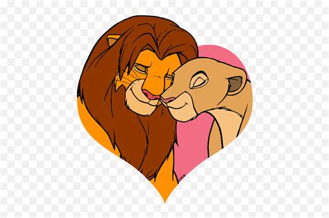 Clip Art Of Simba And Nala Lion King Simba And Nala Clipart Pngnala