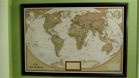 Personalized Pushpin World Map Time Zones Map