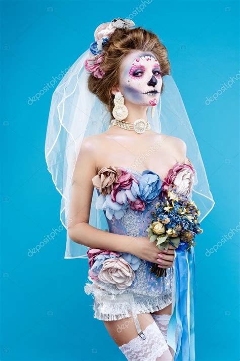 Sugar Skull Makeup Bride